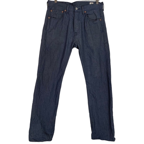 Levi's 501 White Oak Denim Slim Straight Leg Jeans Size 32X32 Slate Gray - Picture 1 of 10